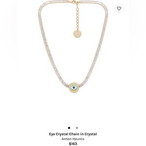 Eye crystal chain necklace